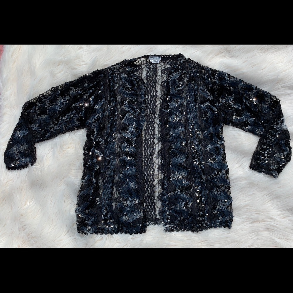 Black Sequins Jacket - image 2